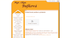 Desktop Screenshot of olgabufkova.cz