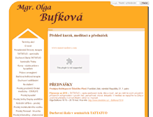 Tablet Screenshot of olgabufkova.cz